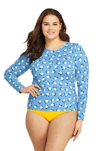 long sleeve rash guard plus size