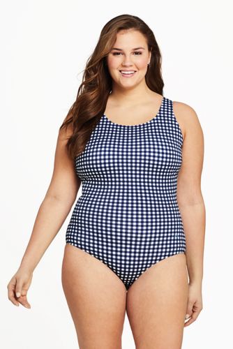 lands end plus size swimwear