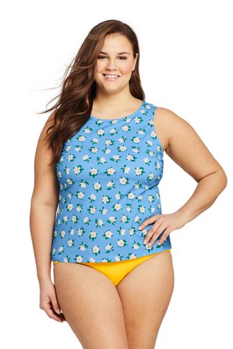 lands end plus size tankini tops