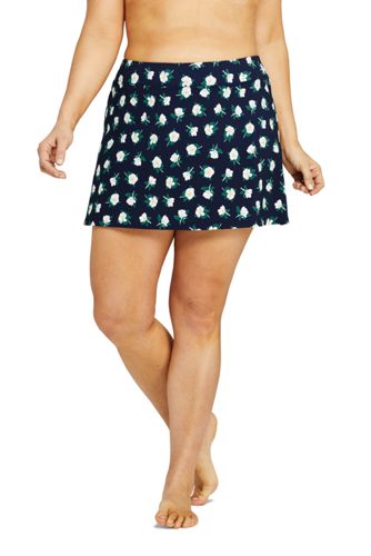 lands end high waisted swim skirt