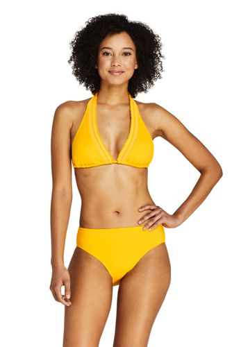 yellow halter neck bikini