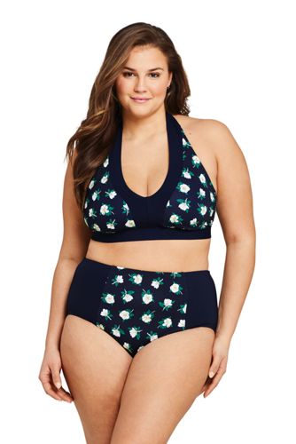 plus size halter swim top