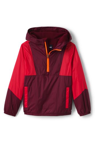 fleece lined windbreaker pullover