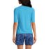 Women's Petite Elbow Sleeve Relaxed UPF 50 Rash Guard, Back