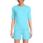 Women's Crew Neck Rash Guard UPF 50 Swim Tee