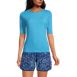 Women's Petite Elbow Sleeve Relaxed UPF 50 Rash Guard, Front