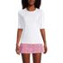 Women's Petite Elbow Sleeve Relaxed UPF 50 Rash Guard, Front