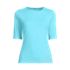Women's Petite Elbow Sleeve Relaxed UPF 50 Rash Guard, Front