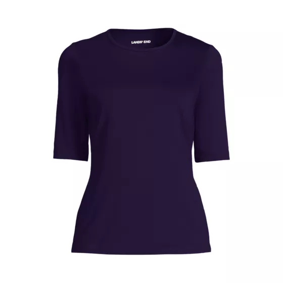 Women's SunShade UPF 50 Elbow Sleeve Rash Guard Swim Tee - primary