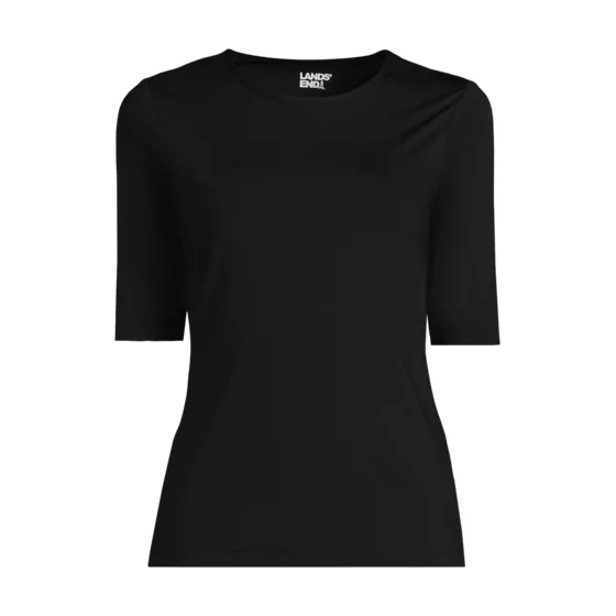 Women's SunShade UPF 50 Elbow Sleeve Rash Guard Swim Tee - primary