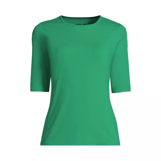 Women's SunShade UPF 50 Elbow Sleeve Rash Guard Swim Tee - primary