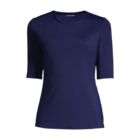 Women's Plus Size Crew Neck Rash Guard UPF 50 Swim Tee