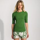 Women's Crew Neck Rash Guard UPF 50 Swim Tee