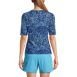 Women's Long Crew Neck Rash Guard UPF 50 Sun Protection Swim Tee, Back