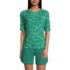 Women's Petite SunShade UPF 50 Elbow Sleeve Relaxed Rash Guard, Front