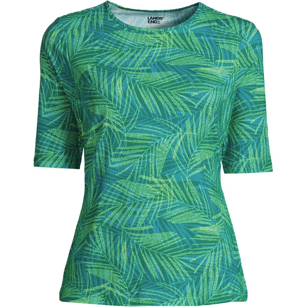 Women's Crew Neck Rash Guard UPF 50 Swim Tee