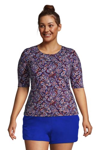 modest sleeve plus size tops