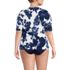 Women's Plus Size SunShade UPF 50 Elbow Sleeve Relaxed Rash Guard, Back