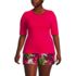 Women's Plus Size SunShade UPF 50 Elbow Sleeve Relaxed Rash Guard, Front