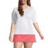 Women's Plus Size SunShade UPF 50 Elbow Sleeve Relaxed Rash Guard, Front