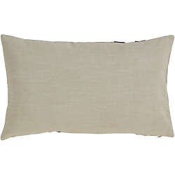 Saro Lifestyle Dual Band Decorative Throw Pillow, Back