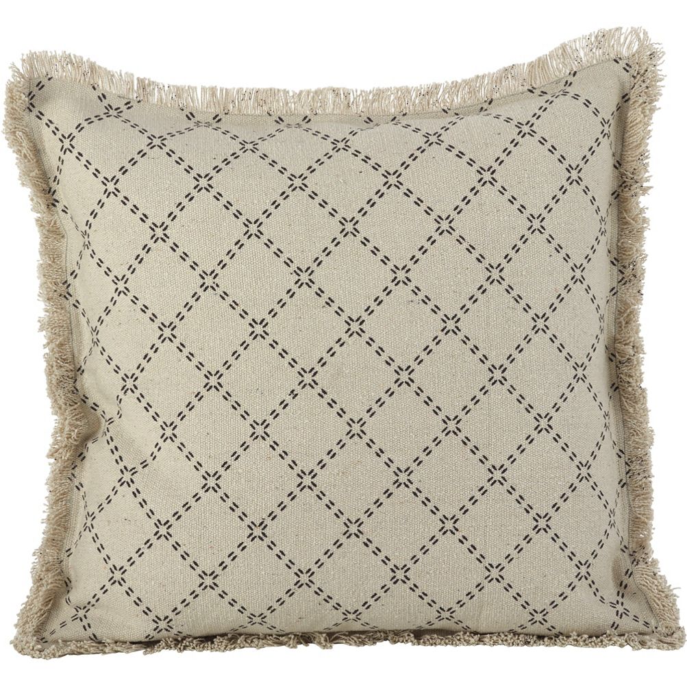 Better Homes & Gardens Decorative Throw Pillow, Cotton Fringe