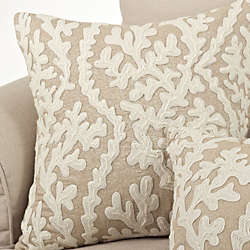 Saro Lifestyle Dori Embroidered Decorative Throw Pillow, alternative image