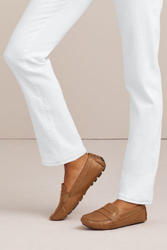 womens wide driving mocs