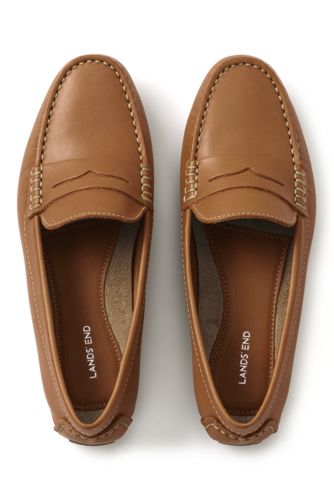 Leather Penny Loafer Driving Mocs 