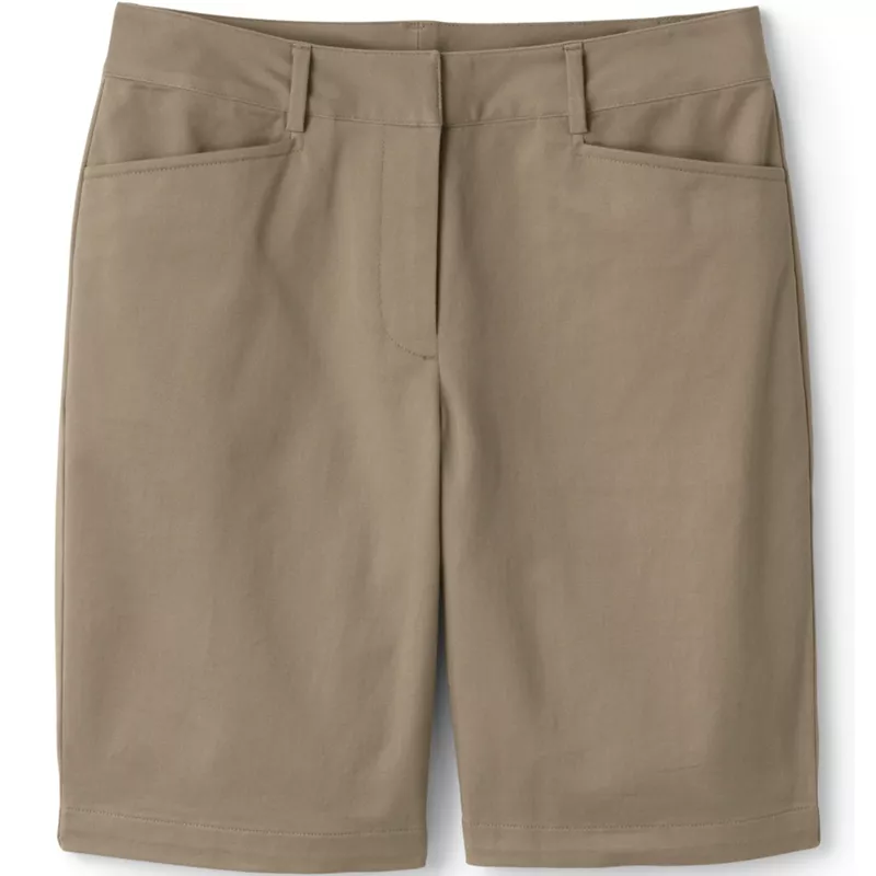 Custom Women's Stretch Chino Bermuda Shorts, Front