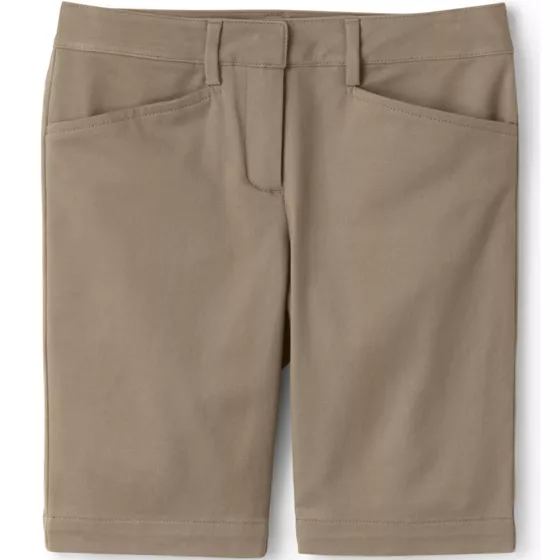 Girls Stretch Chino Bermuda Shorts - primary