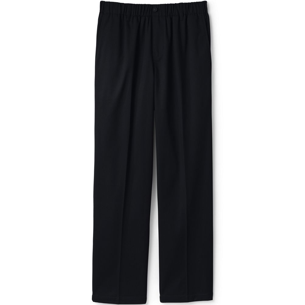 Men's Elastic Waist Pull-On Chino Pants Lands' End
