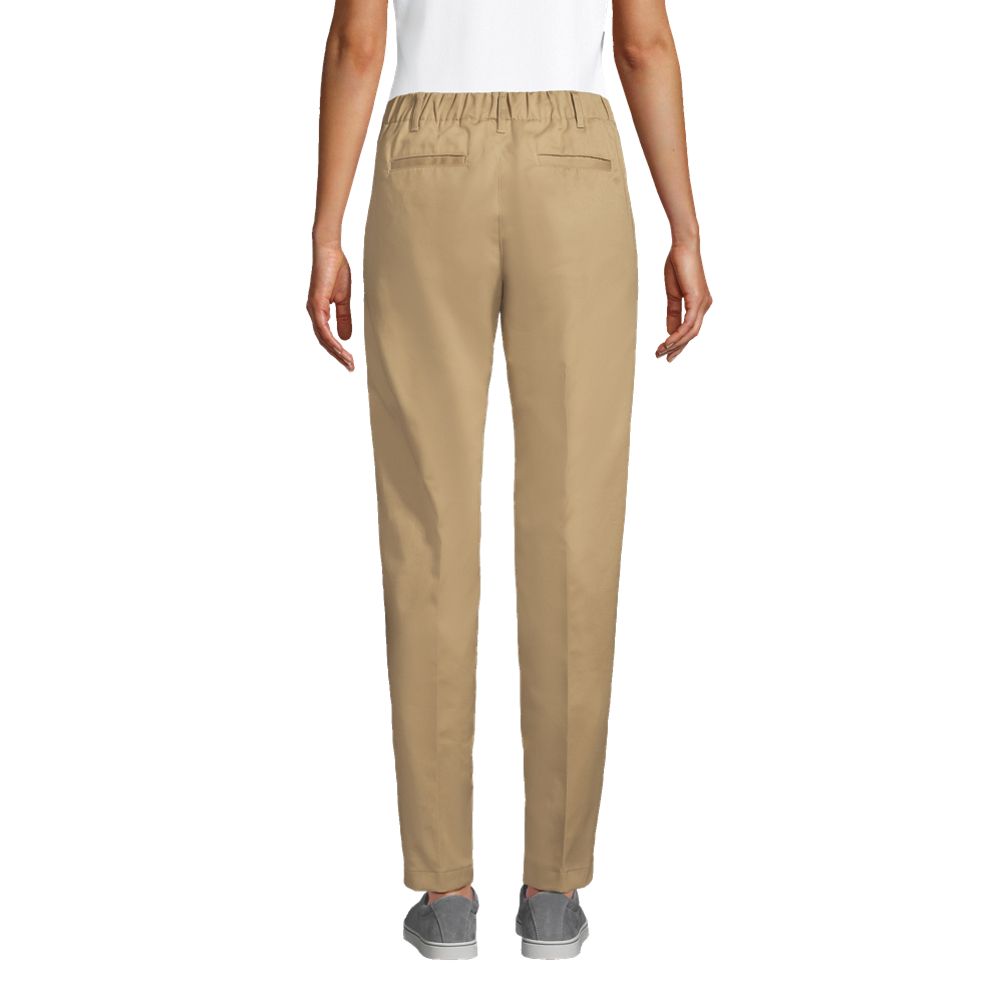 Lands' End Women's Mid Rise Pull On Knockabout Chino Pants - ShopStyle