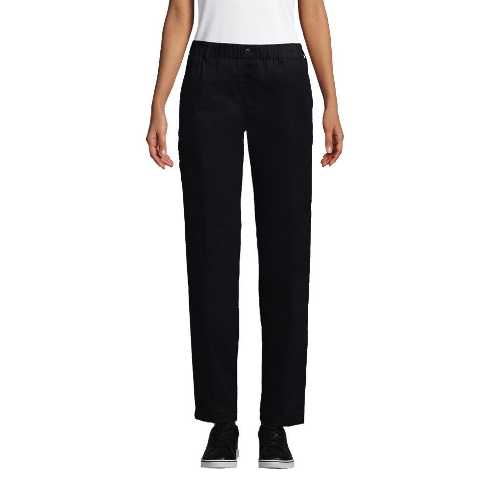 Lands' End Women's Mid Rise Pull On Knockabout Chino Pants - ShopStyle