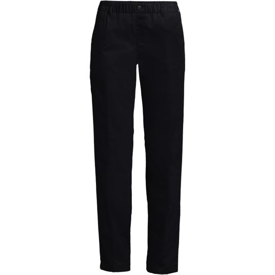 Womens Black Pull-On Pants | Lands' End