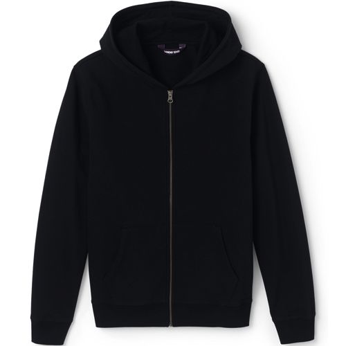 black zip up hoodie