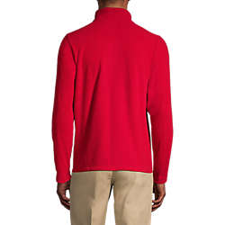Men's Lightweight Fleece Quarter Zip Pullover, Back