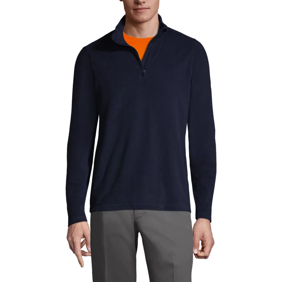 School Uniform Lightweight Fleece Quarter Zip Pullover view 3