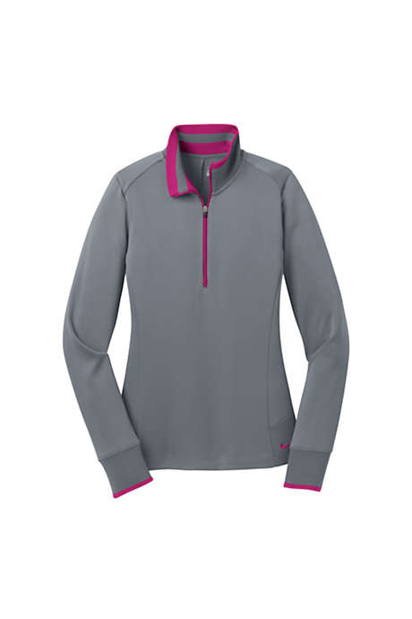 Nike Women's Regular Dri Fit Quarter Zip Pullover Shirt