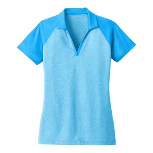 Sport-Tek Women's Plus Size Colorblock Short Sleeve Polo Shirt