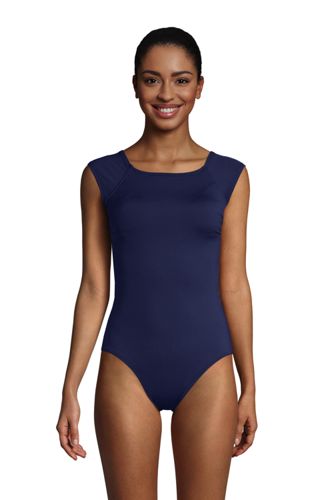 women's cap sleeve swimsuit