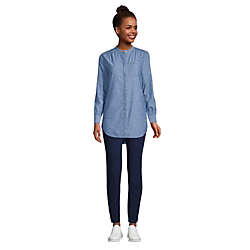Women's Cotton A-Line Long Sleeve Tunic Top, alternative image