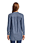 Women's Chambray A-Line Long Sleeve Tunic Blouse