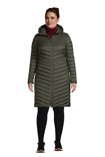 women's plus packable down coat