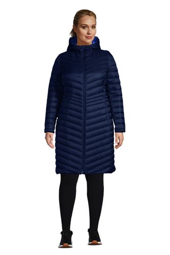 lands end plus size womens coats