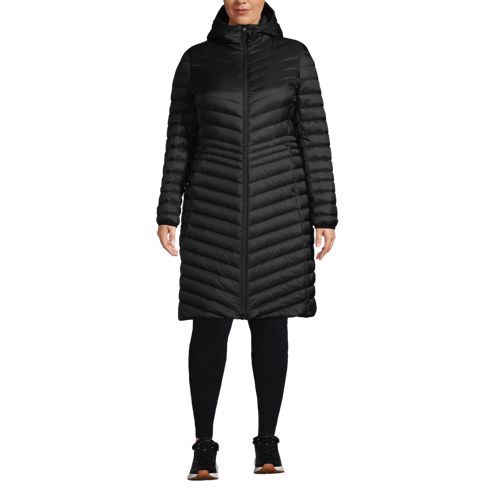 Women's Plus Size Ultralight Packable Down Coat | Lands' End