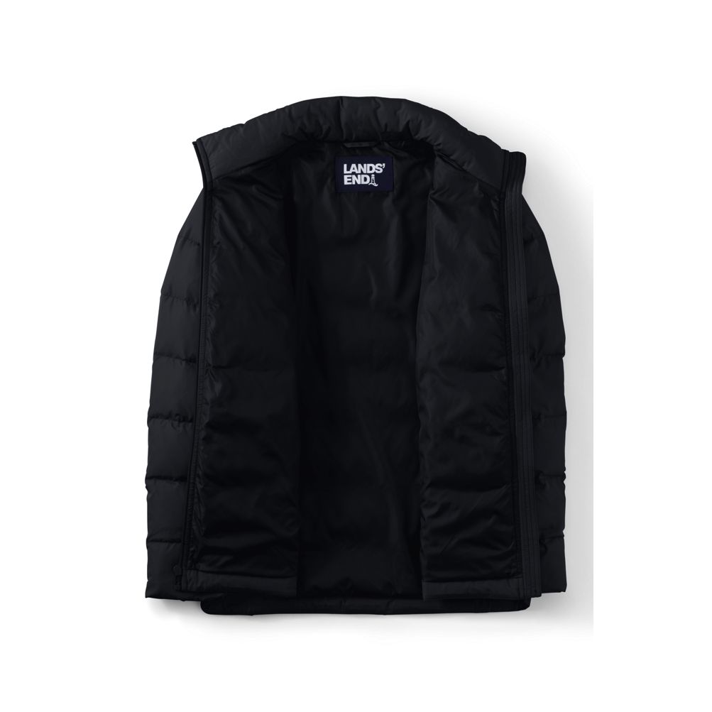 Lands end black puffer sales jacket