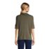 Women's Petite Super Soft Elbow Sleeve Cowl Neck Pullover Top, Back