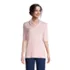 Women's Super Soft Elbow Sleeve Cowl Neck Pullover Top, Front