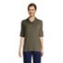 Women's Petite Super Soft Elbow Sleeve Cowl Neck Pullover Top, Front